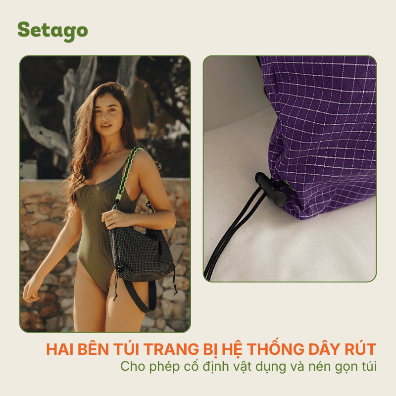 Túi đeo chéo Para đa năng, kháng nước, thời trang, du lịch, dã ngoại
