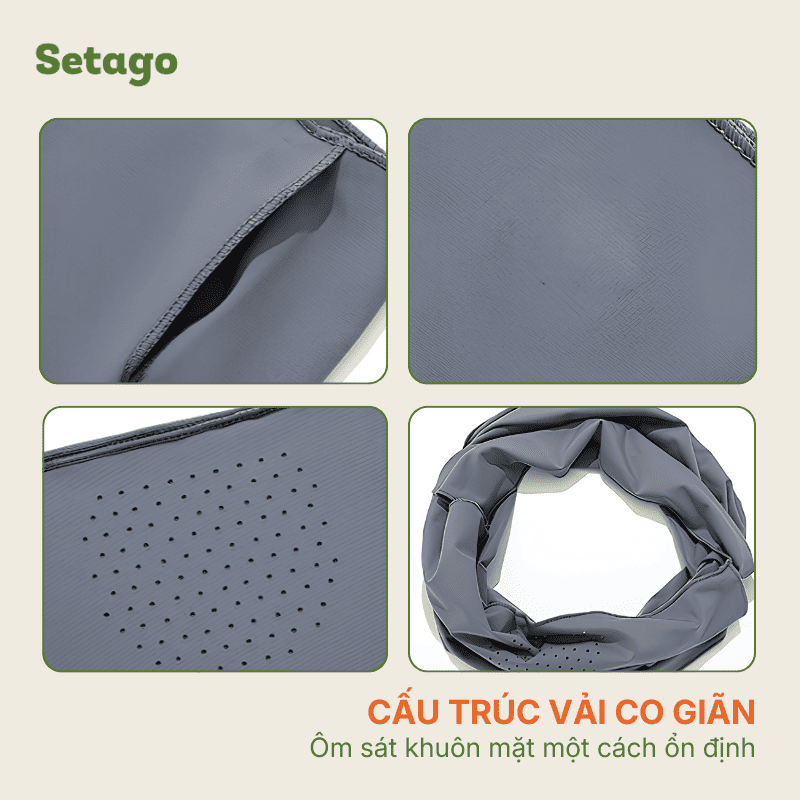 Khẩu trang chống nắng mùa hè Ice Mask đa năng, mỏng nhẹ, siêu thoáng mát, du lịch, dã ngoại, phượt, lái xe
