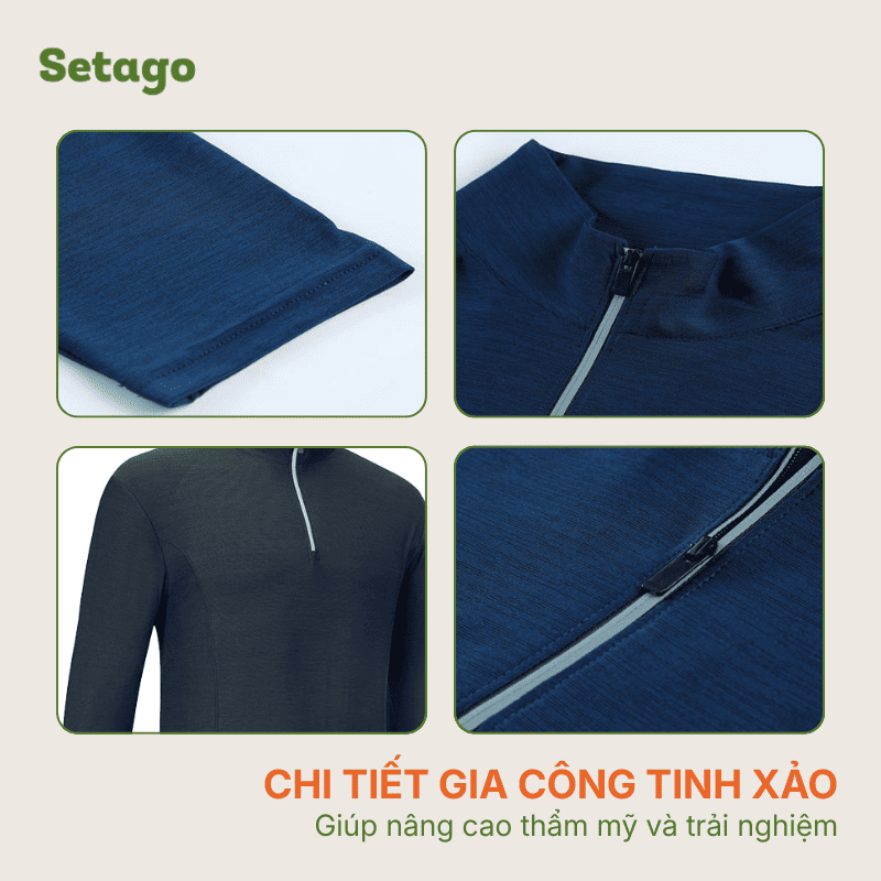 Áo Halfzip Ventra mùa hè Nam - Nhẹ , thoáng khí, mau khô