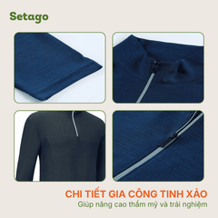 Áo Halfzip Ventra mùa hè Nam - Nhẹ , thoáng khí, mau khô