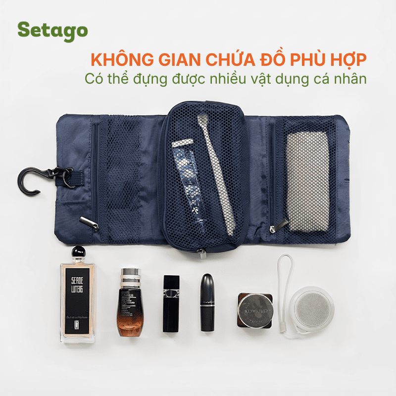 Túi xếp phụ kiện, mỹ phẩm du lịch, dã ngoại Base Roll gọn nhẹ, tiện lợi, đa năng