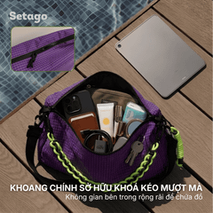 Túi đeo chéo Para đa năng, kháng nước, thời trang, du lịch, dã ngoại