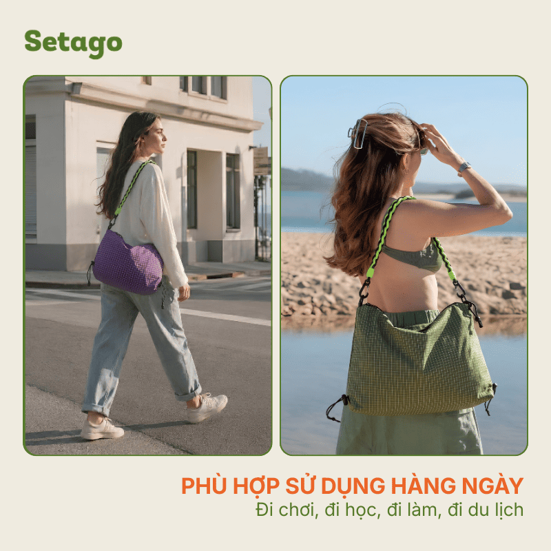 Túi đeo chéo Para đa năng, kháng nước, thời trang, du lịch, dã ngoại