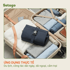 Túi xếp phụ kiện, mỹ phẩm du lịch, dã ngoại Base Roll gọn nhẹ, tiện lợi, đa năng