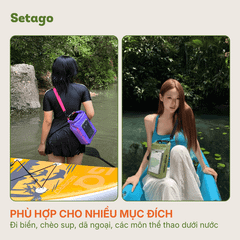 Túi chống nước AquaZip - quai chéo 2L/5L, nhỏ gọn, chống thấm