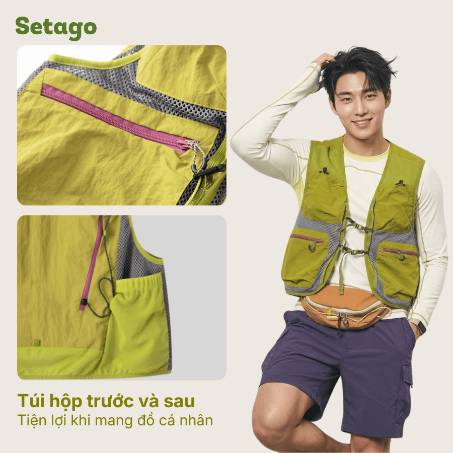 Áo khoác gile Setago Gobi mỏng nhẹ đa năng
