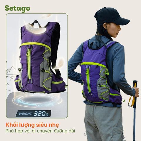 Balo chạy trail Loki 15L siêu nhẹ gấp gọn