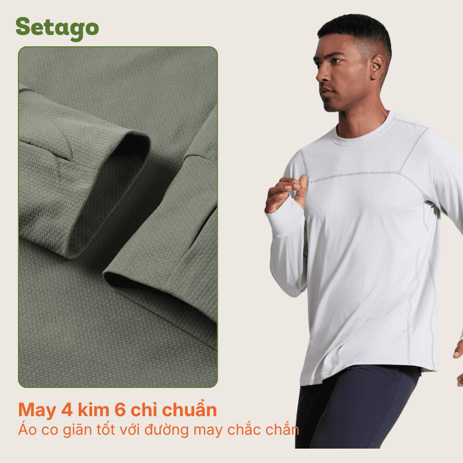 Áo thể thao Andes dài tay chống nắng nhanh khô