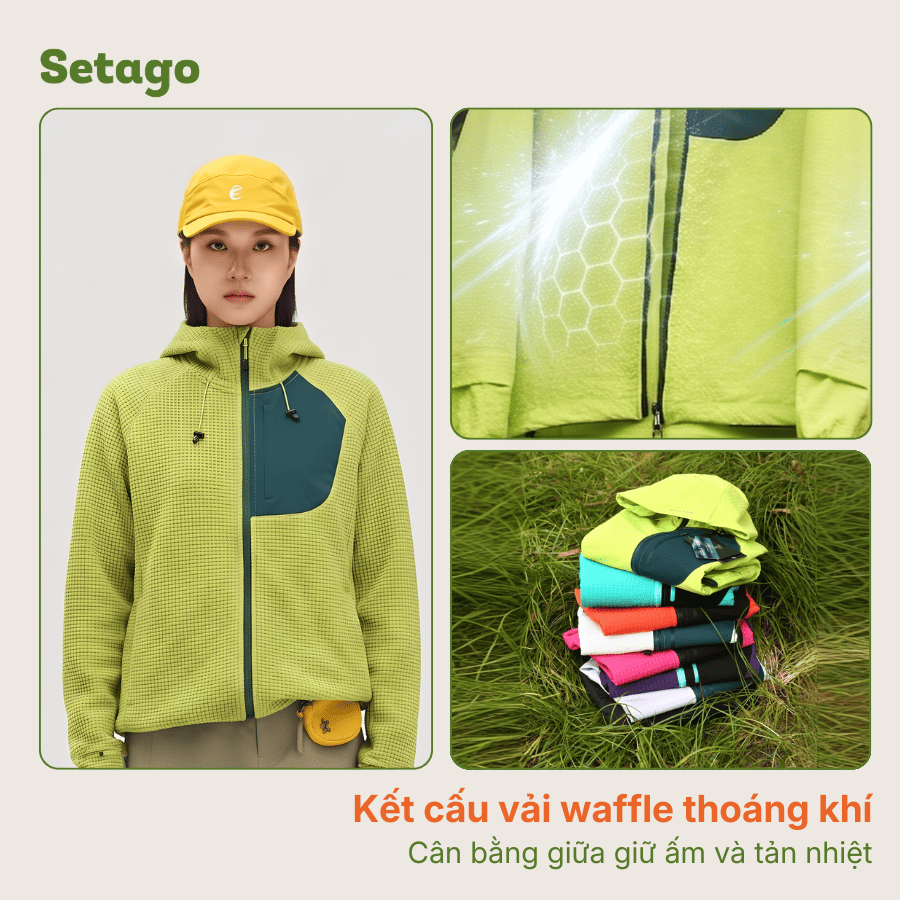 Áo khoác Sven Waffle mỏng nhẹ chống nắng