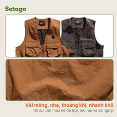 Áo gile Finn Finn dã ngoại dáng crop đa năng