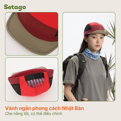 Mũ lưỡi trai Colorun 5-panel vành ngắn thoáng khí