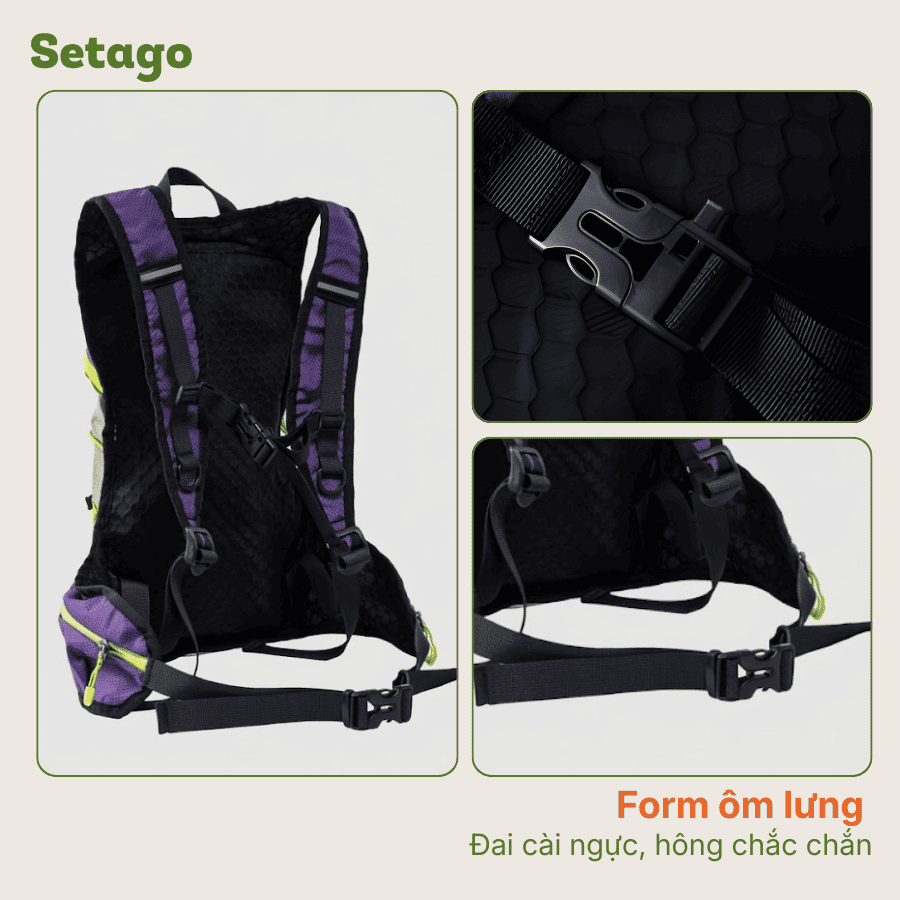 Balo chạy trail Loki 15L siêu nhẹ gấp gọn