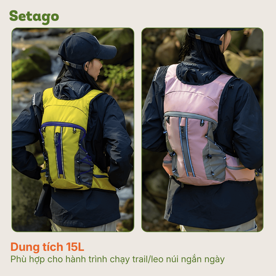 Balo chạy trail Loki 15L siêu nhẹ gấp gọn