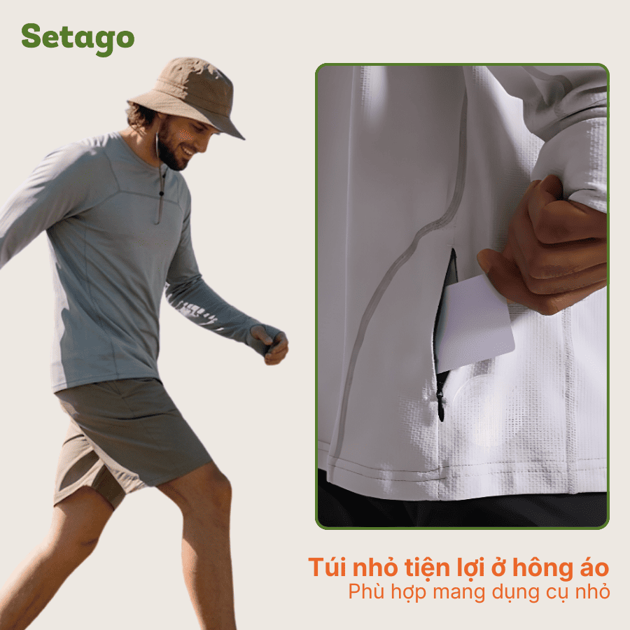 Áo thể thao Andes dài tay chống nắng nhanh khô