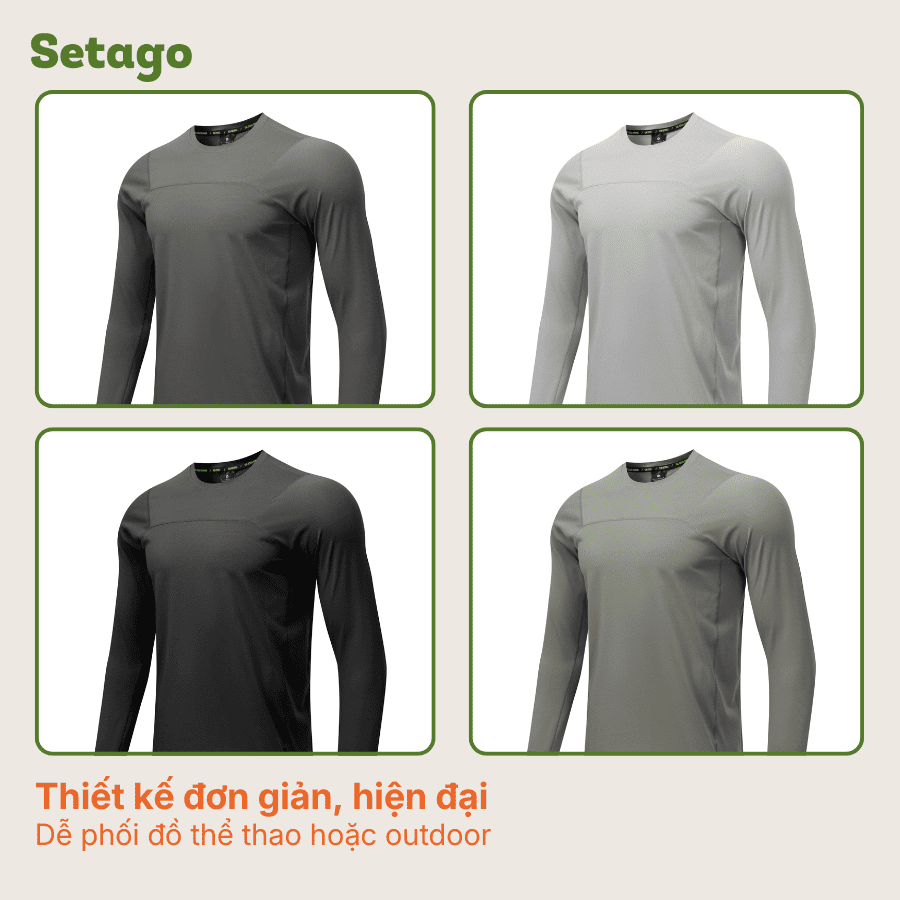 Áo thể thao Andes dài tay chống nắng nhanh khô