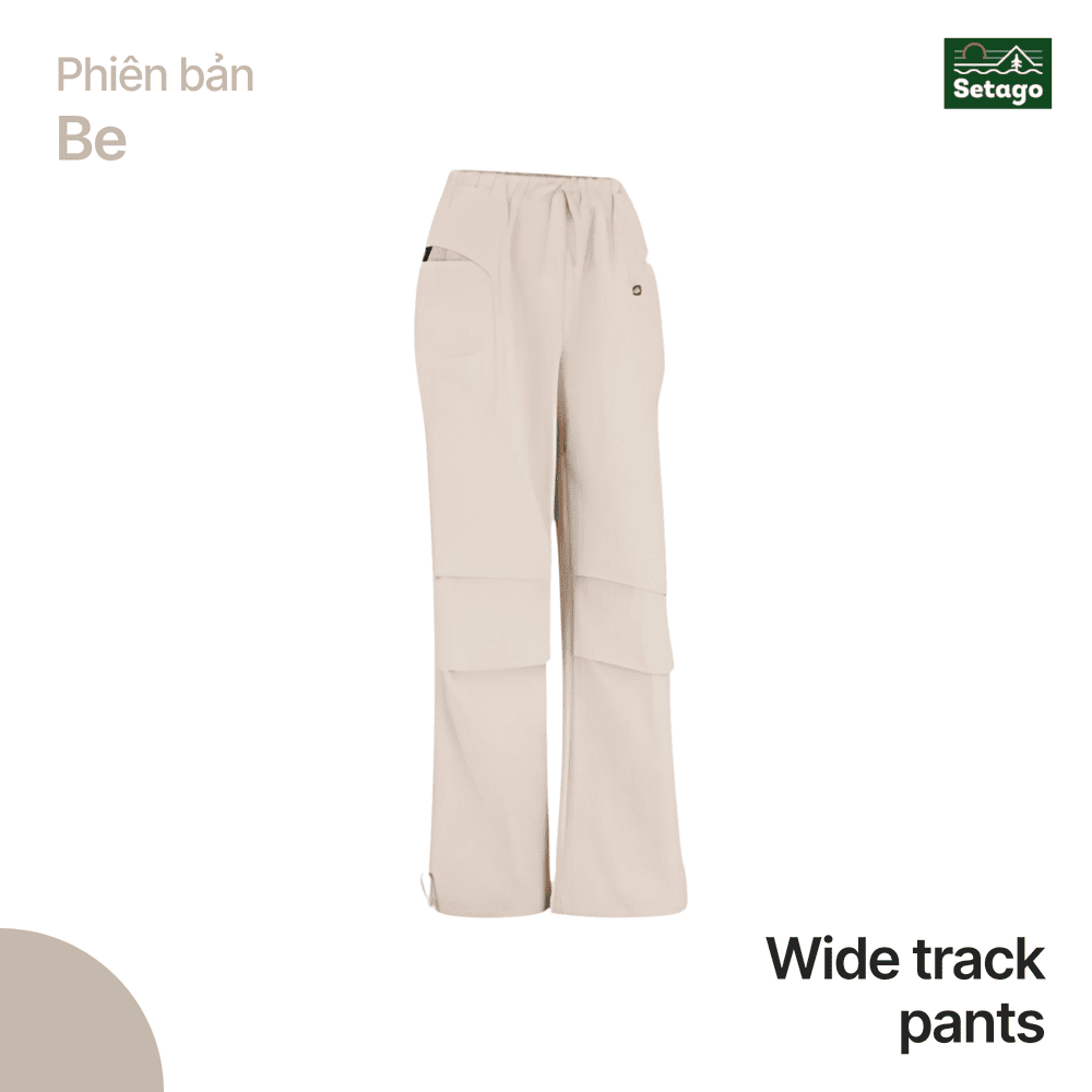 Quần Wide Track Pants Setago ống rộng đa năng