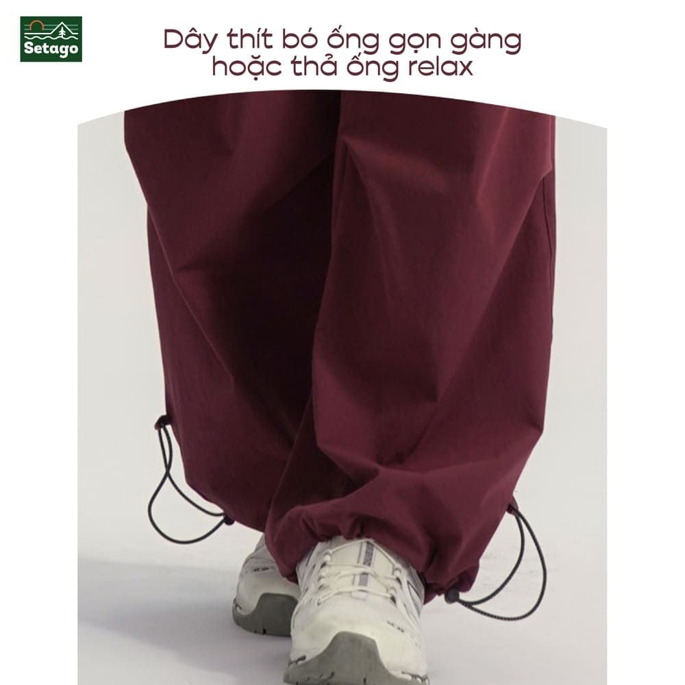 Quần Wide Track Pants Setago ống rộng đa năng