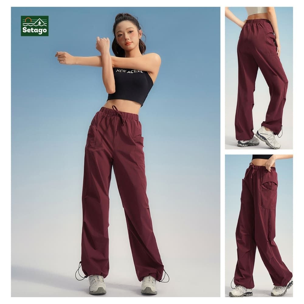 Quần Wide Track Pants Setago ống rộng đa năng