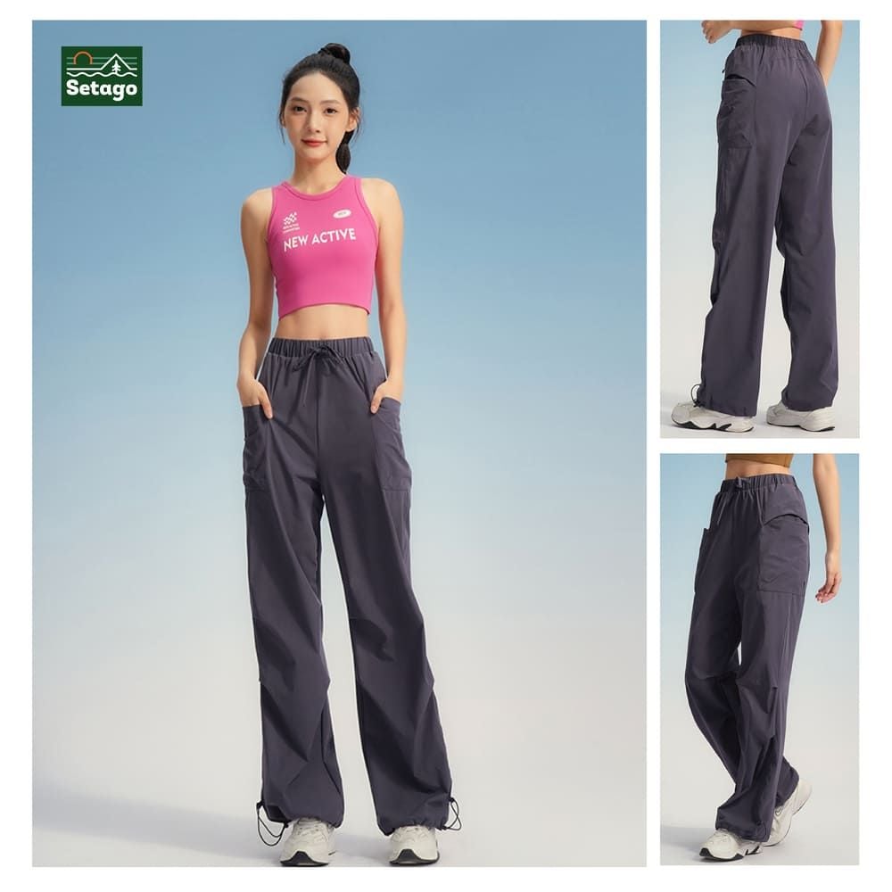 Quần Wide Track Pants Setago ống rộng đa năng