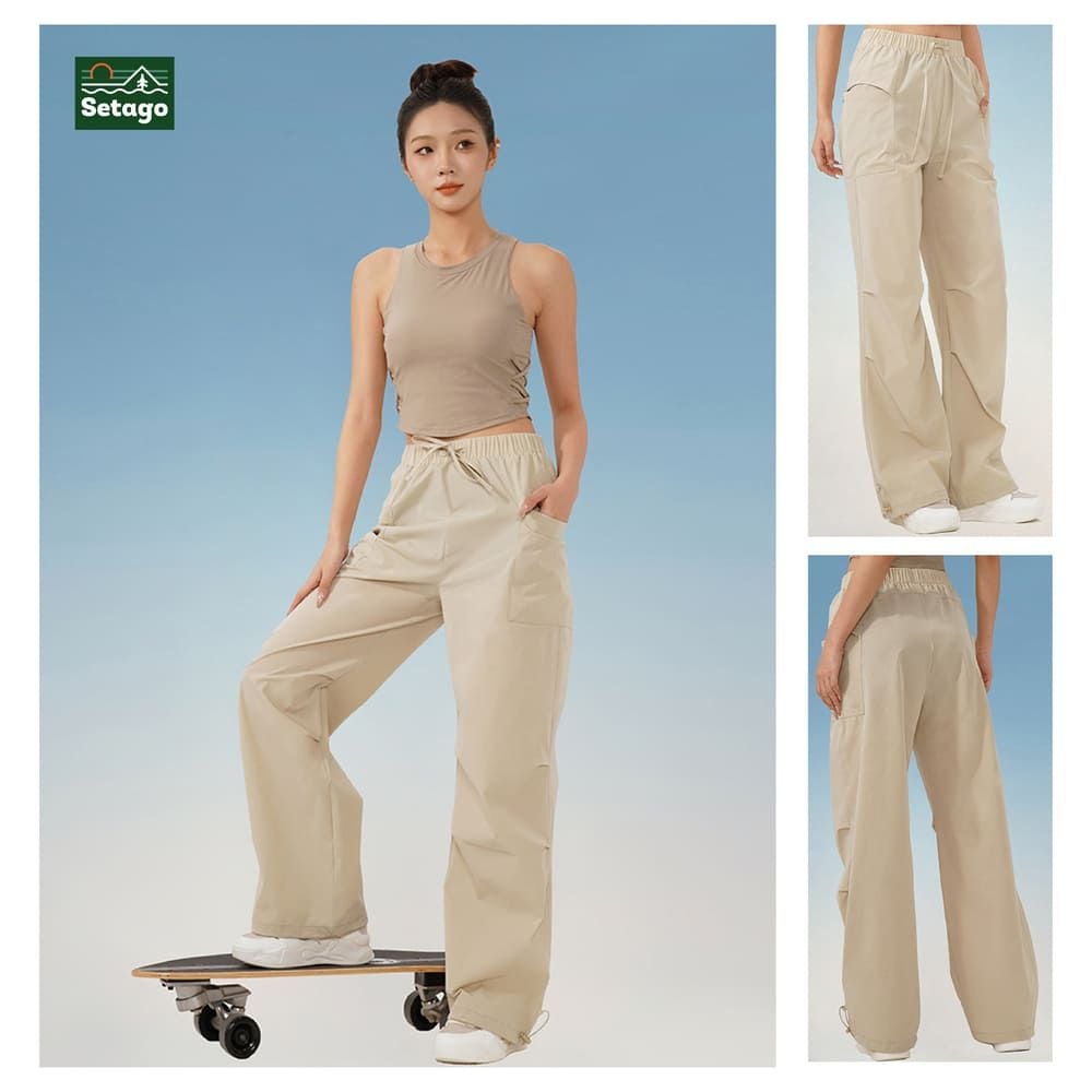 Quần Wide Track Pants Setago ống rộng đa năng