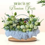  Giỏ Trái Cây Hoa Tươi Cao Cấp – Phong Cách Sen Xanh Nghệ Thuật 