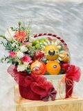  Giỏ Trái Cây Đỏ Kem Thanh Lịch | Trái Cây 187 