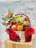  Giỏ Trái Cây Đỏ Kem Thanh Lịch | Trái Cây 187 