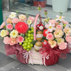  Giỏ Hoa Trái Cây “Rosy Elegance” 