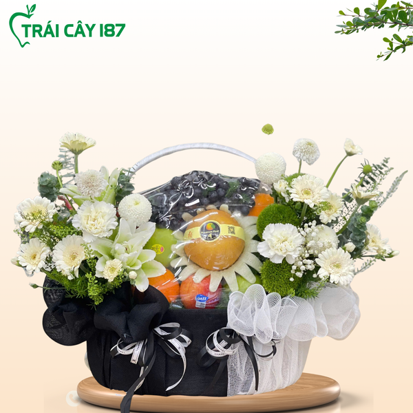 Giỏ trái cây đám tang, giỏ trái cây đám giỗ đẹp tại Trái cây 187