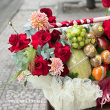  Ruby Blossom Fruit Basket 