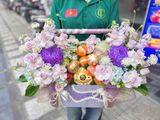  Giỏ Trái Cây Tím Pastel Thanh Lịch | Trái Cây 187 