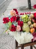  Giỏ Trái Cây Đỏ Kem Sang Trọng | Trái Cây 187 