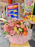  Giỏ Trái Cây Hồng Pastel Dịu Dàng | Trái Cây 187 