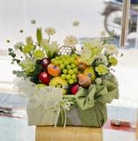  Giỏ Trái Cây Xanh Kem Thanh Nhã | Trái Cây 187 
