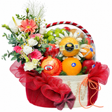  Giỏ Trái Cây Đỏ Kem Thanh Lịch | Trái Cây 187 
