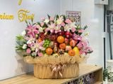  Giỏ Trái Cây Hoa Ly Hồng Cao Cấp | Trái Cây 187 