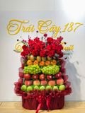  Giỏ Trái Cây Đỏ Sang Trọng Cỡ Lớn | Trái Cây 187 