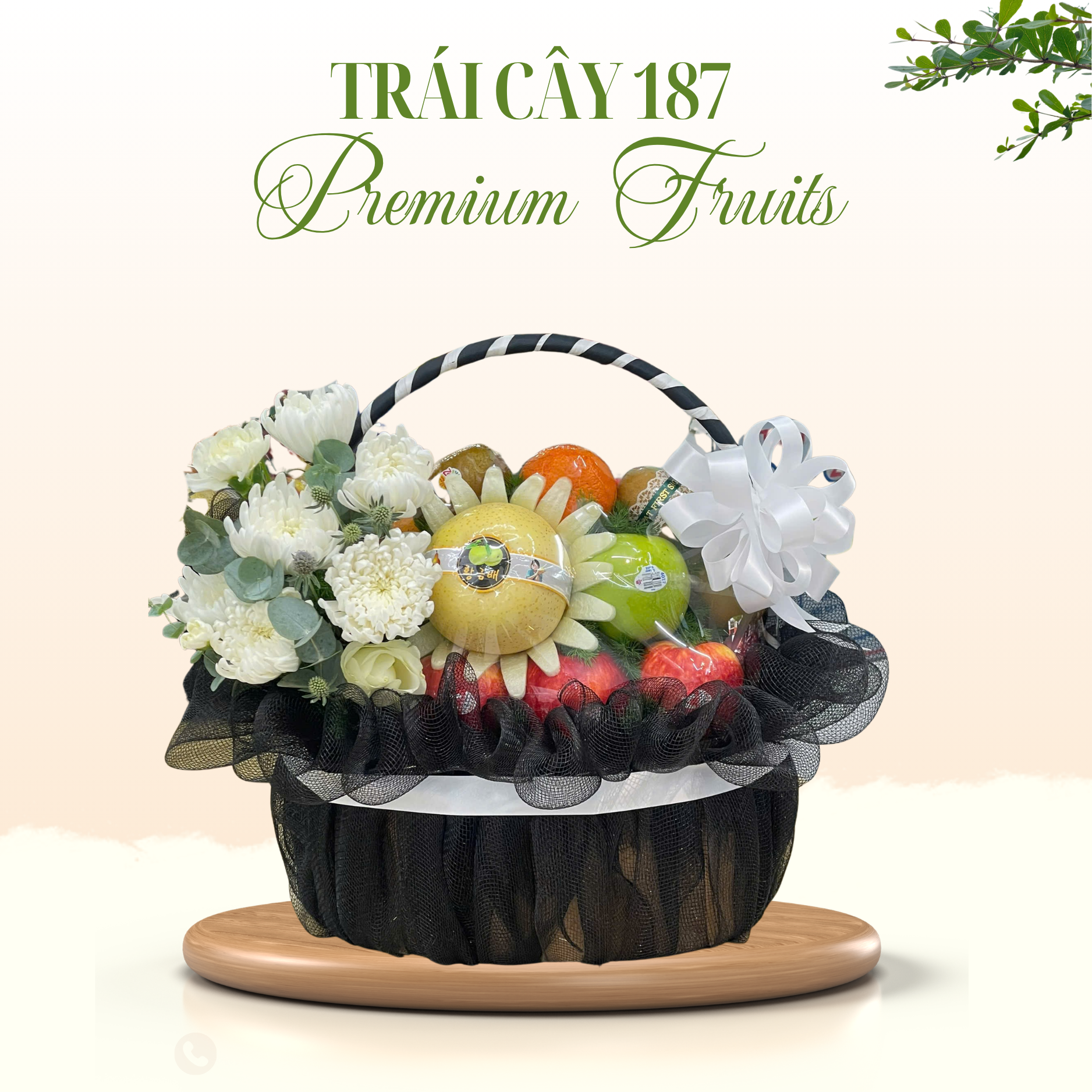  Giỏ Trái Cây “Thành Kính Phân Ưu” 