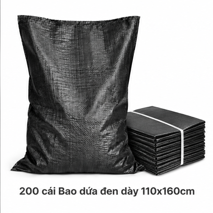  Bao Tải Dứa Đen Dày 