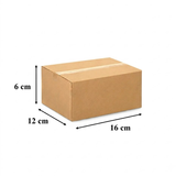  Hộp Carton 3 Lớp Sóng B 16x12x6cm 