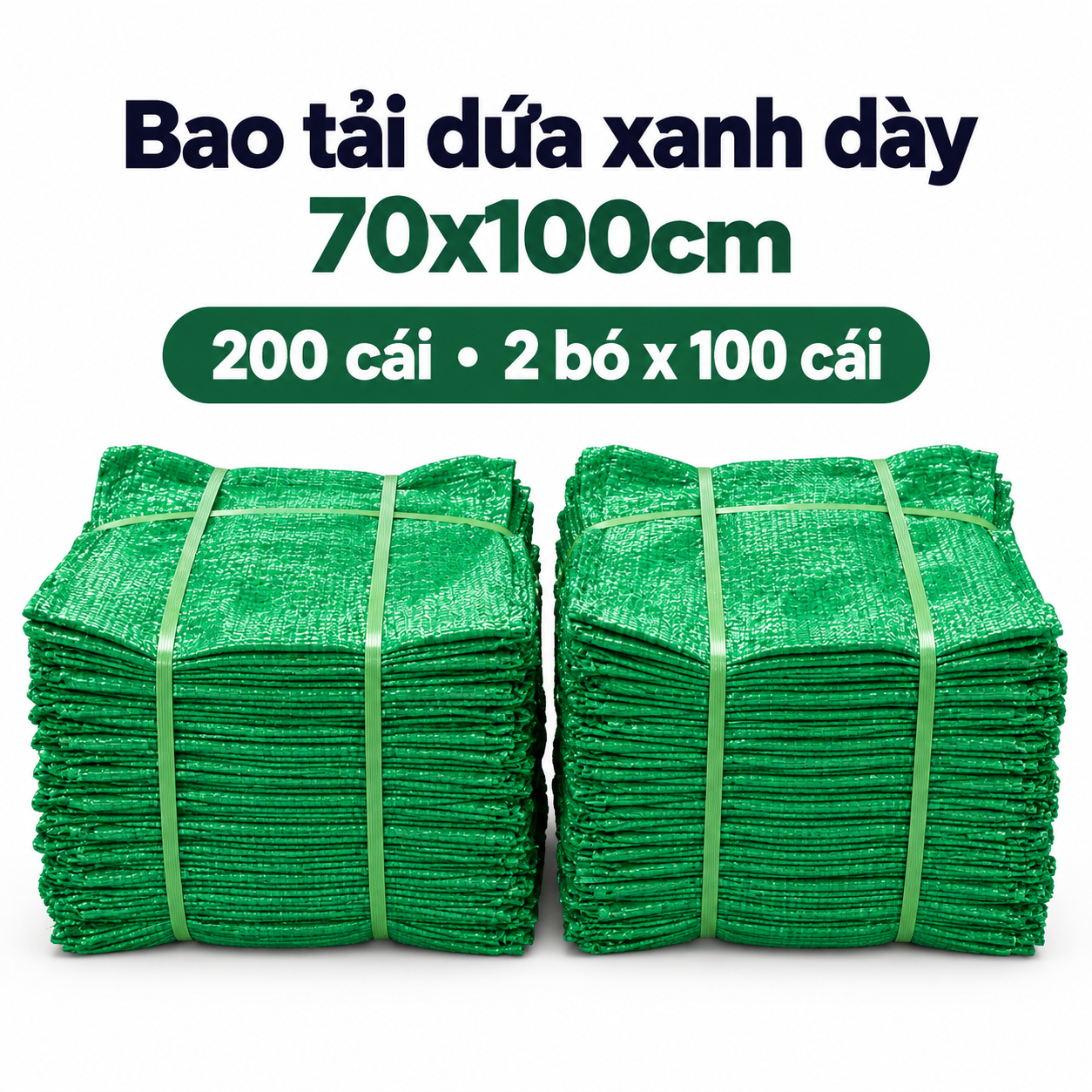  Bao Tải Dứa Xanh Dày 