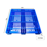  Pallet Nhựa Xanh 1200x1000x150 Đa Chân 