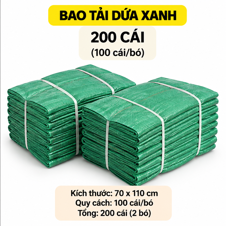  Bao Tải Dứa Xanh Dày 