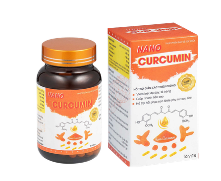  Thực phẩm bảo vệ sức khoẻ Nano Curcumin (Hộp 30 viên, 250mg) 