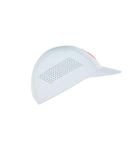  Mũ Chạy Bộ Compressport Pro Racing Cap IRONMAN 2026 - White/Neon Red 