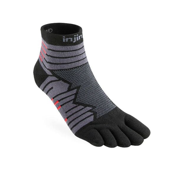 Tất Xỏ Ngón Chạy Đường Dài Injinji Ultra Run Mini-Crew - Onyx