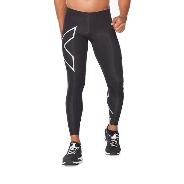 Quần Dài Bó Cơ Nam 2Xu Core Compression - BLK/SIL