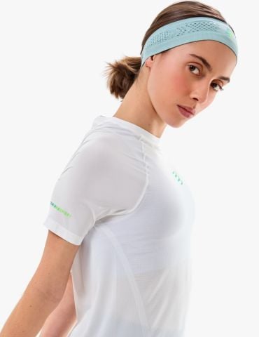 Áo Chạy Địa Hình Nữ Compressport Trail Racing Postural SS Top W - STAR WHITE