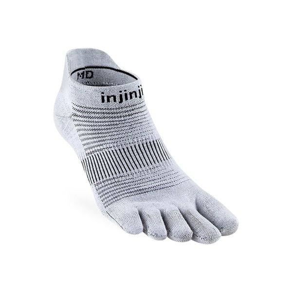 Tất Xỏ Ngón Chạy Bộ Injinji RUN Lightweight No Show - Gray