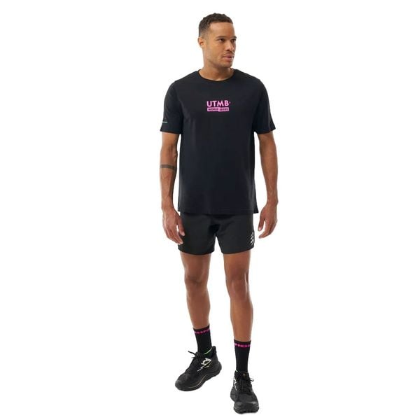 Áo Chạy Bộ Nam Compressport Training SS Tshirt M UTMB 2026 - Black